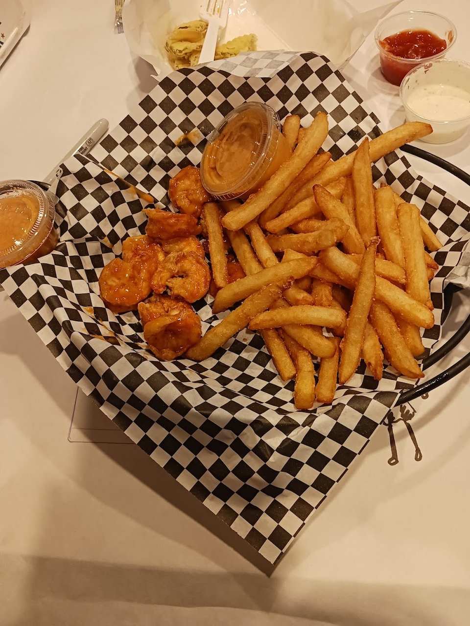 The Fried Shrimp Basket with Fries
